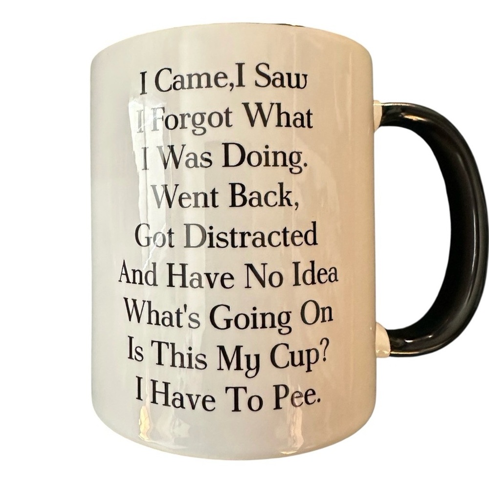 NWT ADHD/Forgetful/Old Age Funny Joke Coffee Mug